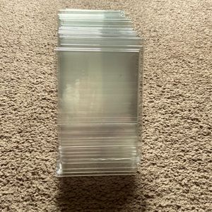 Acrylic Clear Slanted Sign Holders. 30 Vertical 4x6 17 horizontal 4x6